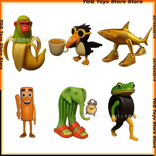 NEW Brainrot Figure Tralalelo Tralala Shimpanzini Bananini Tungtungtung Sahur Model Pvc Creative Toys Spoof Holiday Gifts Toys